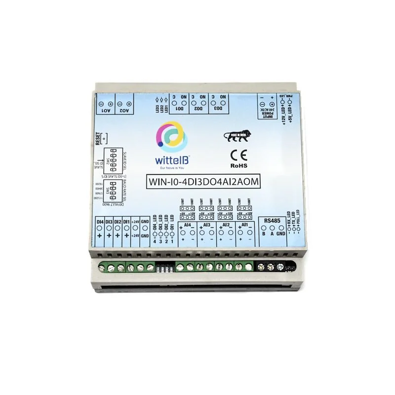 Wittelb WIN-IO-4DI3DO4AI2AOM I/O Module, 4DI/3DO/4AI/2AO, Modbus RS485 - Image 2
