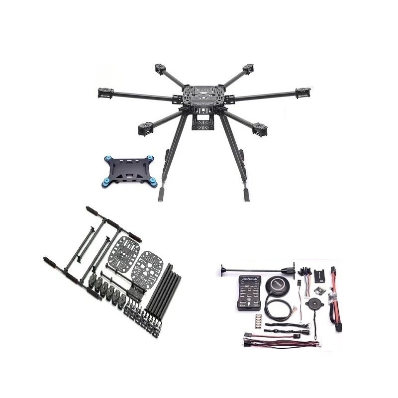 ZD 850mm Full Carbon Fiber Hexa-Rotor Frame Combo Kit
