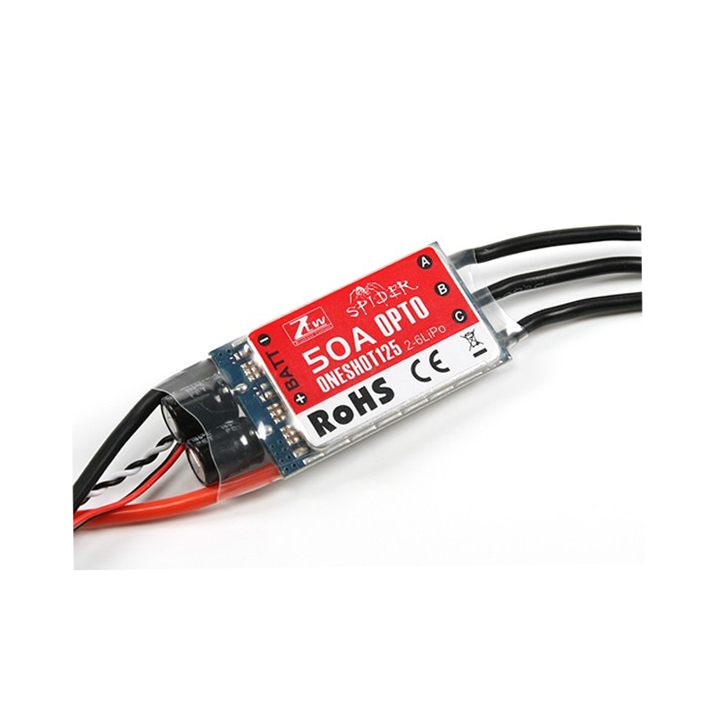 ZTW 50A OPTO Multi-Rotor ESC 2-6S w/12V Out SimonK