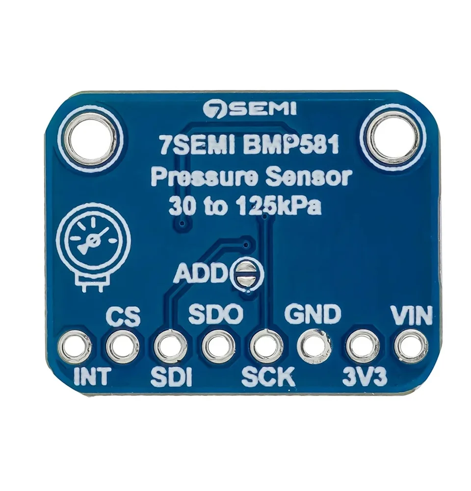 7Semi BMP581 Barometric Pressure & Altitude Sensor Breakout, 622Hz, Range: 30 to 125kPa - Image 2