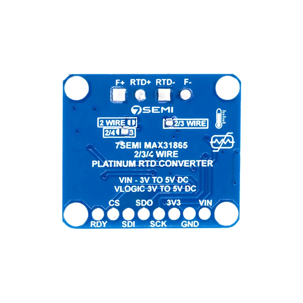 7Semi MAX31865 RTD Temperature Sensor Amplifier Breakout Board - SPI Interface - Image 3
