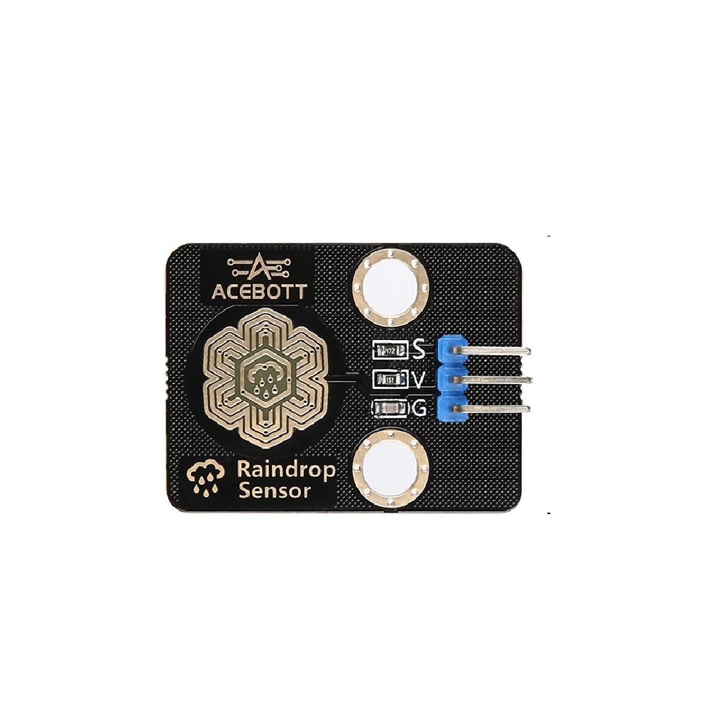 ACEBOTT Raindrop Sensor Module - Analog Output, Easy-Plug Compatible with ESP32/Arduino - Image 2