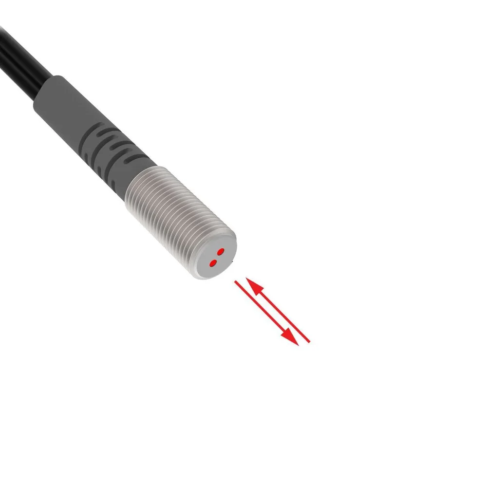 Banner Engineering PBT46U-VL Plastic Fiber Optic Cable, Diffuse Reflective, 1mm Core, 2m Length, M6 Thread - Image 2