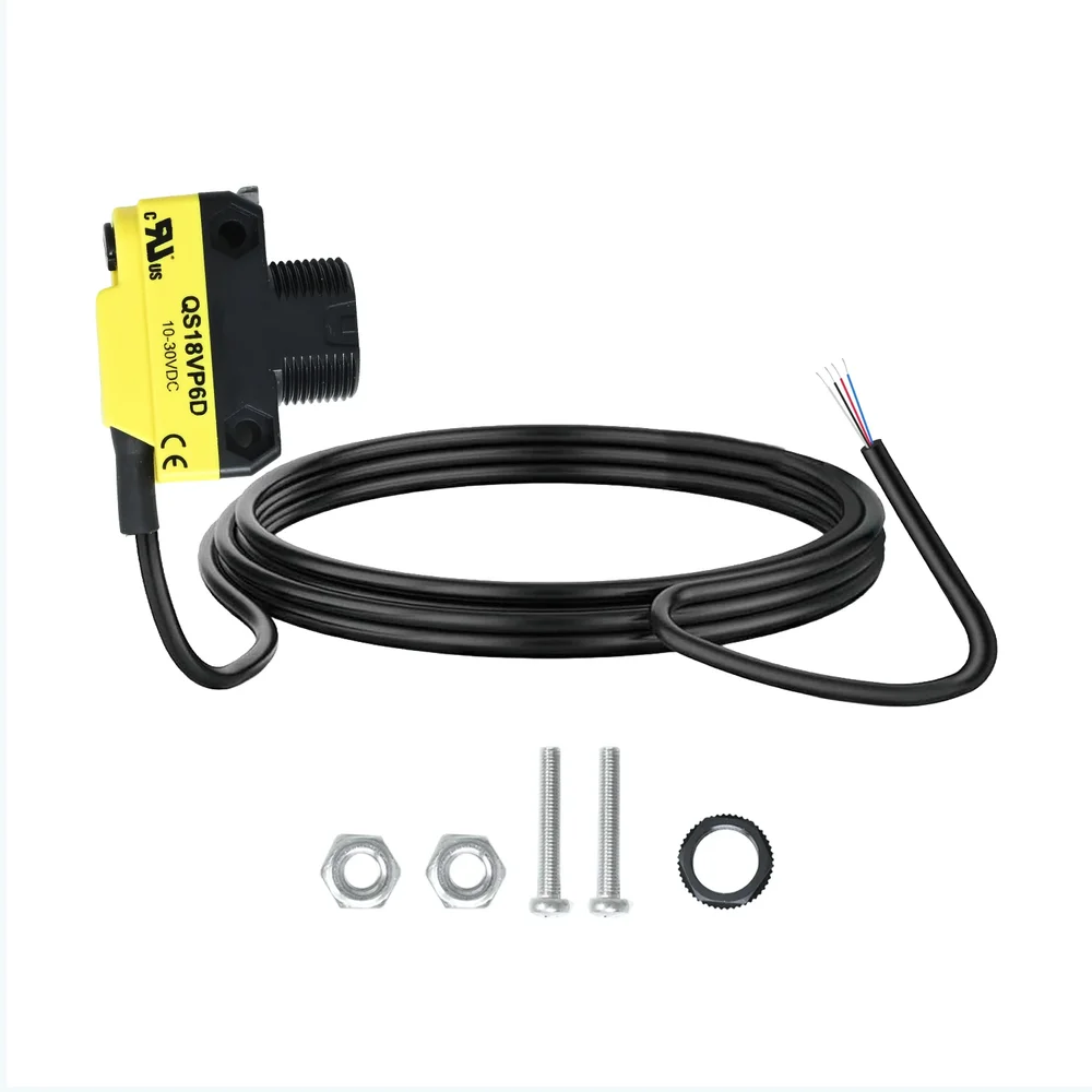 Banner Engineering QS18VP6D WORLD-BEAM Diffuse Sensor, 450mm Range, 10-30V DC, PNP Output, 2m Cable - Image 3