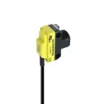 Banner Engineering QS18VP6FF50 WORLD-BEAM Fixed-Field Sensor, 50mm Range, 10-30V DC, PNP Output, 2m Cable
