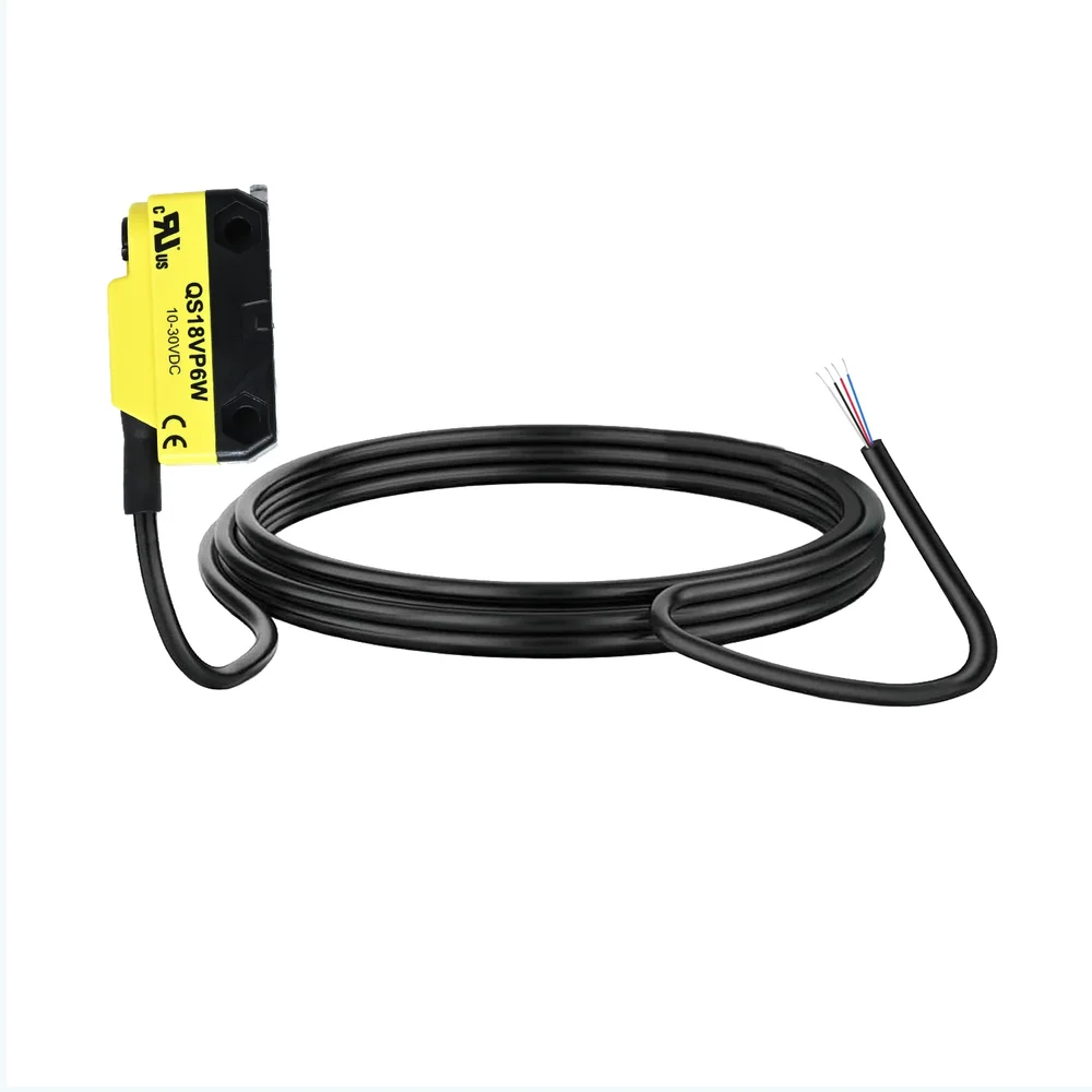 Banner Engineering QS18VP6W WORLD-BEAM Divergent Diffuse Sensor, 100mm Range, 10-30V DC, PNP Output, 2m Cable - Image 3