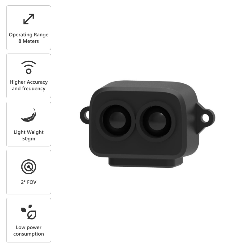 Benewake TF-LUNA Micro LiDAR Distance Sensor (Range: 0.2m~8m) - UART/I2C Interface - Image 7