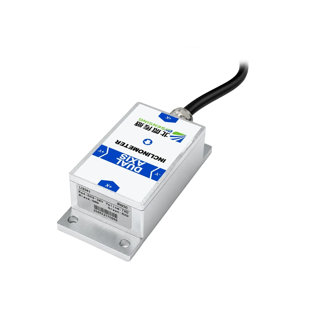 BWSENSING LIS341 Dual-Axis Tilt Sensor, High Accuracy 0.1° Inclinometer, ±90° Range, RS485