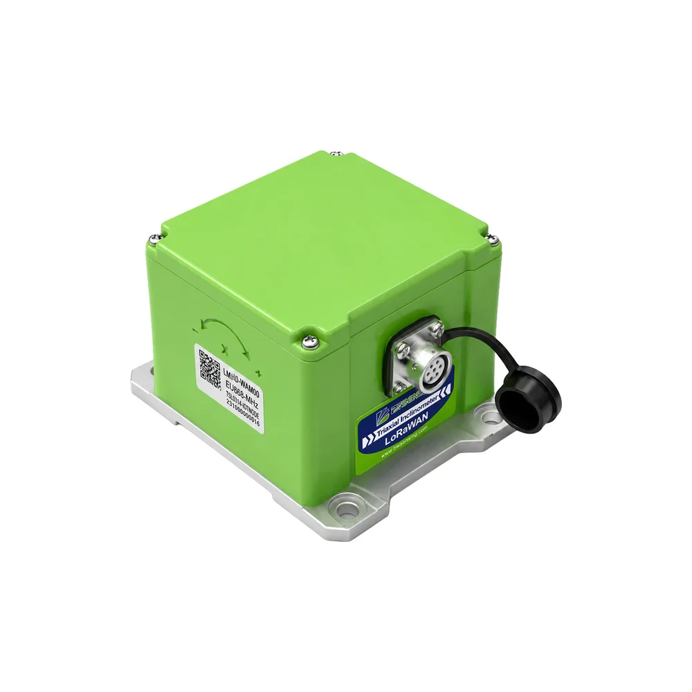 BWSENSING LWHD-WM400 Wireless Tilt Sensor, 3-Axis High Precision Inclinometer, LoRaWAN Remote Monitoring