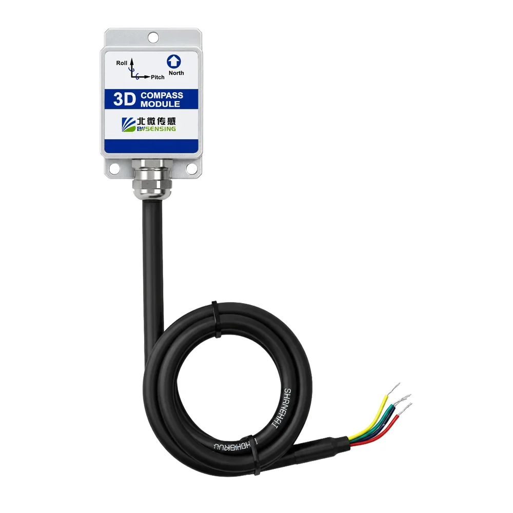 BWSENSING SEC345-M 3D Electronic Compass & Tilt Sensor, 1° Accuracy, RS485 Modbus, Magnesium Alloy Shell, IP67 - Image 3