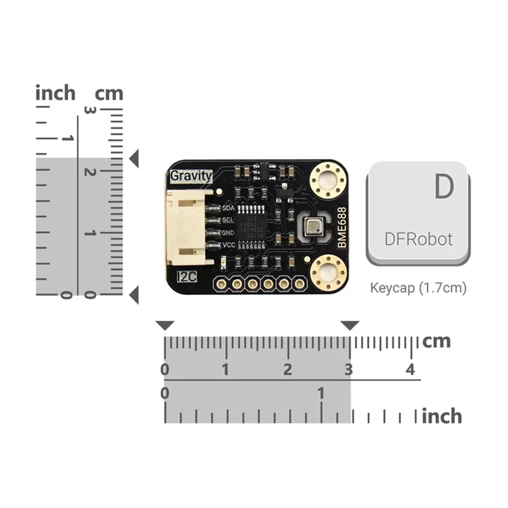 DFRobot BME688 AI Environmental Sensor VOC Temp Humidity Pressure - I2C/SPI - Image 3