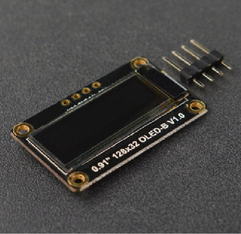 DFRobot Fermion 0.91" 128×32 I2C OLED Display Module