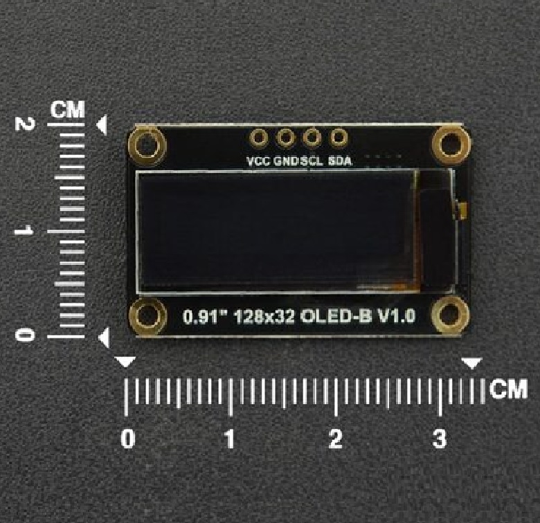 DFRobot Fermion 0.91" 128×32 I2C OLED Display Module - Image 2