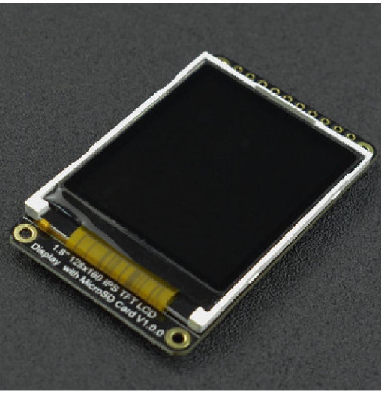 DFRobot Fermion 1.8" 128×160 IPS TFT LCD Display Module with MicroSD Slot & GDI Cable
