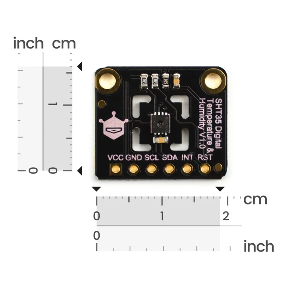 DFRobot Fermion SHT35 Digital Temperature & Humidity Sensor Breakout Board - I2C Interface - Image 3