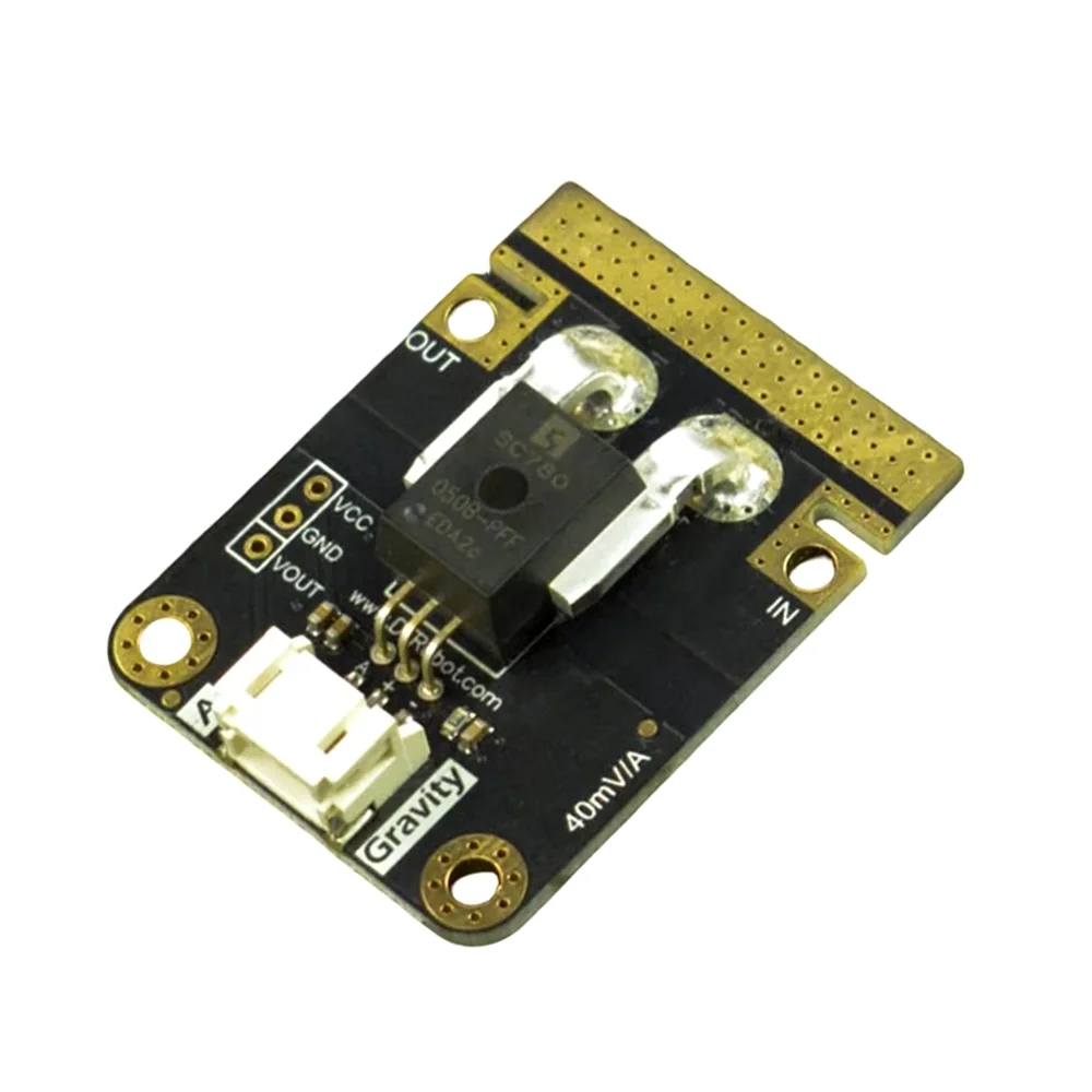 DFRobot Gravity Analog Current Sensor 50A AC/DC V2 - Hall Effect Module w/ 3P Connector