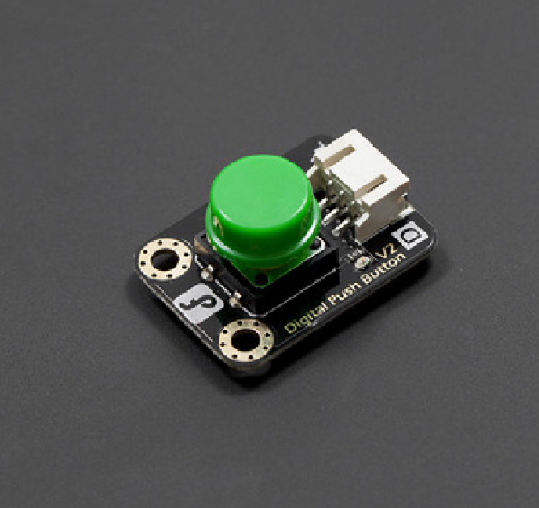 DFRobot Gravity Digital Push Button Green - 3.3V/5V Digital Interface