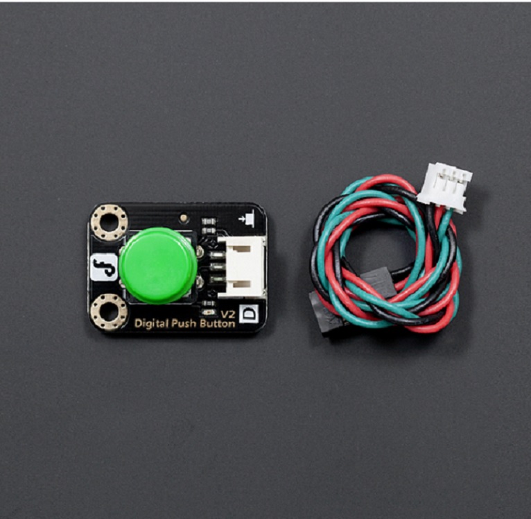 DFRobot Gravity Digital Push Button Green - 3.3V/5V Digital Interface - Image 3