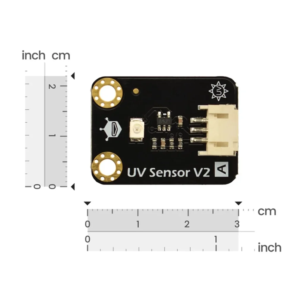 DFRobot Gravity GUVA-S12SD Analog UV Light Sensor (200-370nm, UVA, UVB, UVC) - Module w/ Cable - Image 4