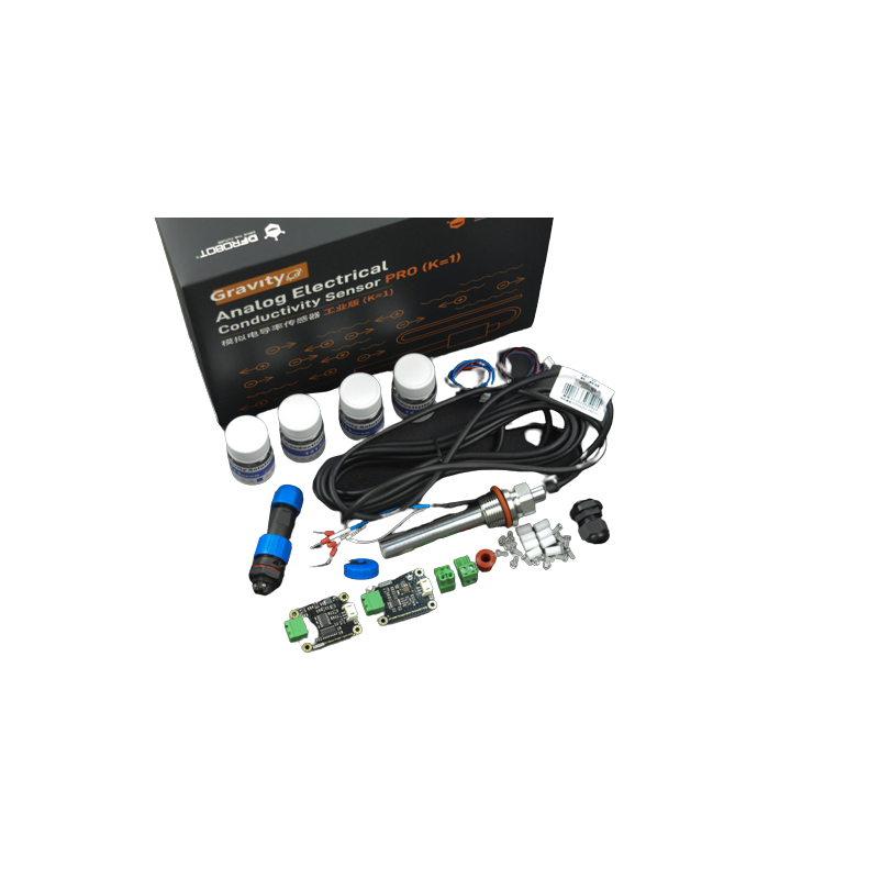 DFRobot Gravity Industrial EC Meter Kit K1 IP68 - Analog Conductivity Sensor w/ PT1000 Temperature Compensation