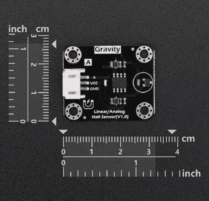 DFRobot Gravity Linear Analog Hall Effect Sensor ±1200GS - PH2.0-3P Interface - Image 2