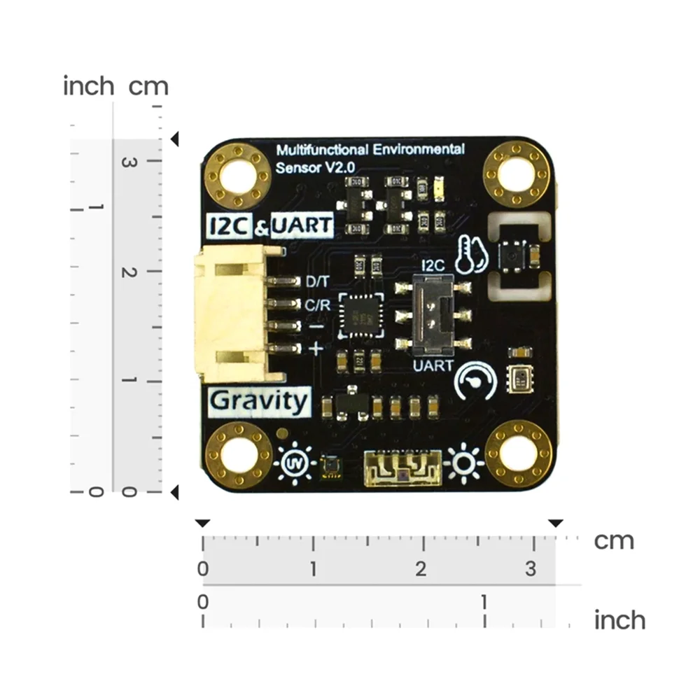 DFRobot Gravity Multifunctional Environmental Sensor Module - SHTC3, BMP280, VEML7700, ML8511, I2C/UART - Image 3