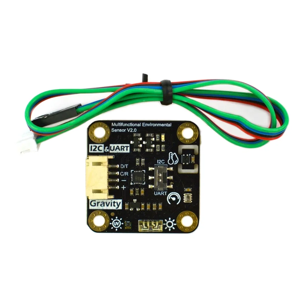 DFRobot Gravity Multifunctional Environmental Sensor Module - SHTC3, BMP280, VEML7700, ML8511, I2C/UART - Image 4