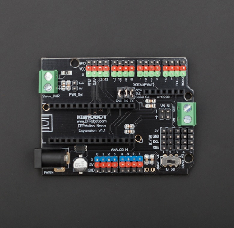 DFRobot Gravity Nano IO Shield for Arduino Nano - Expansion Board - Image 2
