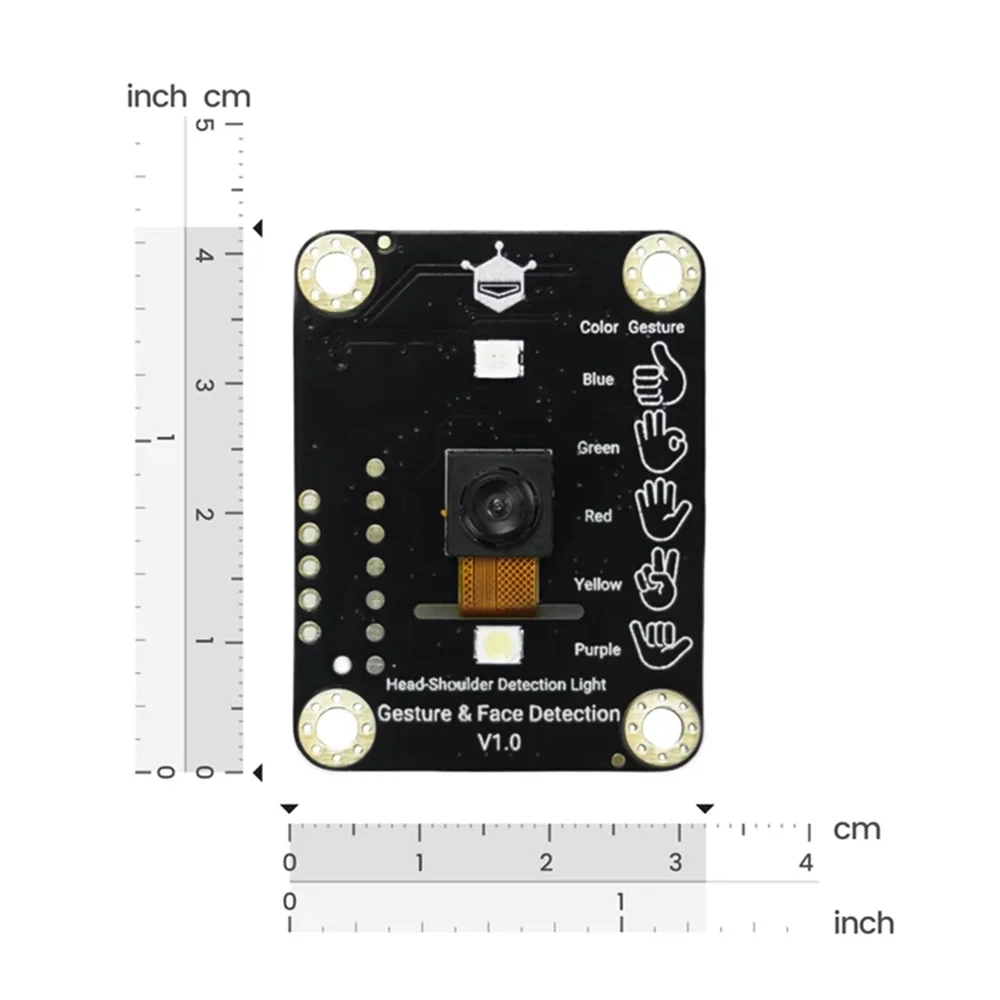 DFRobot Gravity Offline Edge AI Gesture and Face Detection Sensor – 5 Gestures, 10 Faces, 3M Range, I2C/UART (Arduino/Raspberry Pi/ESP32) - Image 3