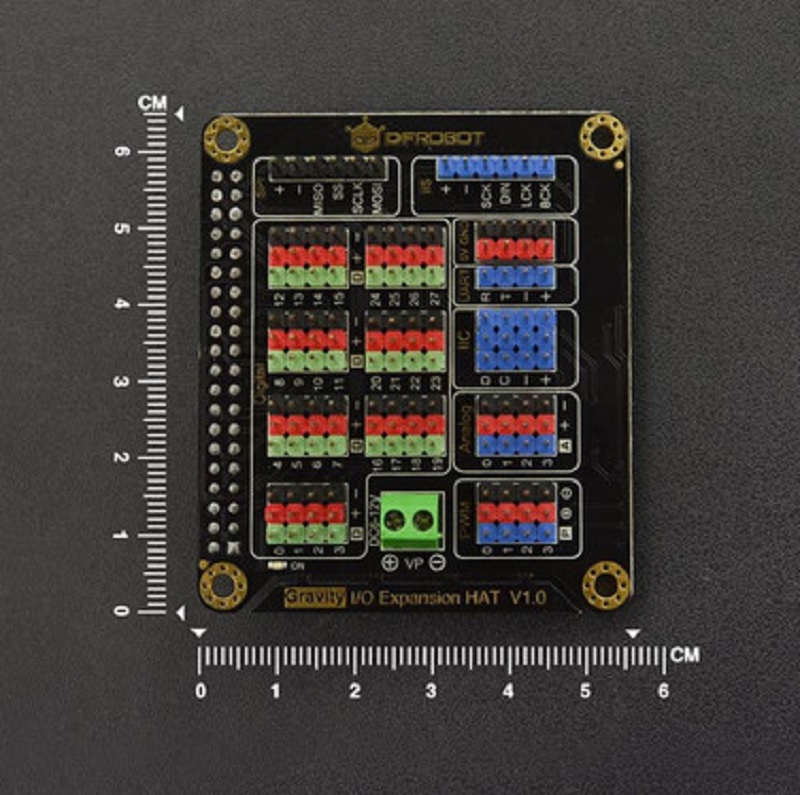 DFRobot IO Expansion HAT for Raspberry Pi 5/4B/3B+ - Gravity Series Interface - Image 2