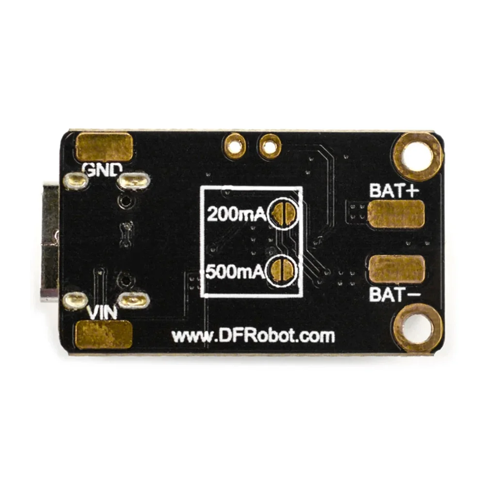 DFRobot LiPo Charger Type-C - 50/200/500mA Selectable Current, TP4056X IC - Image 2