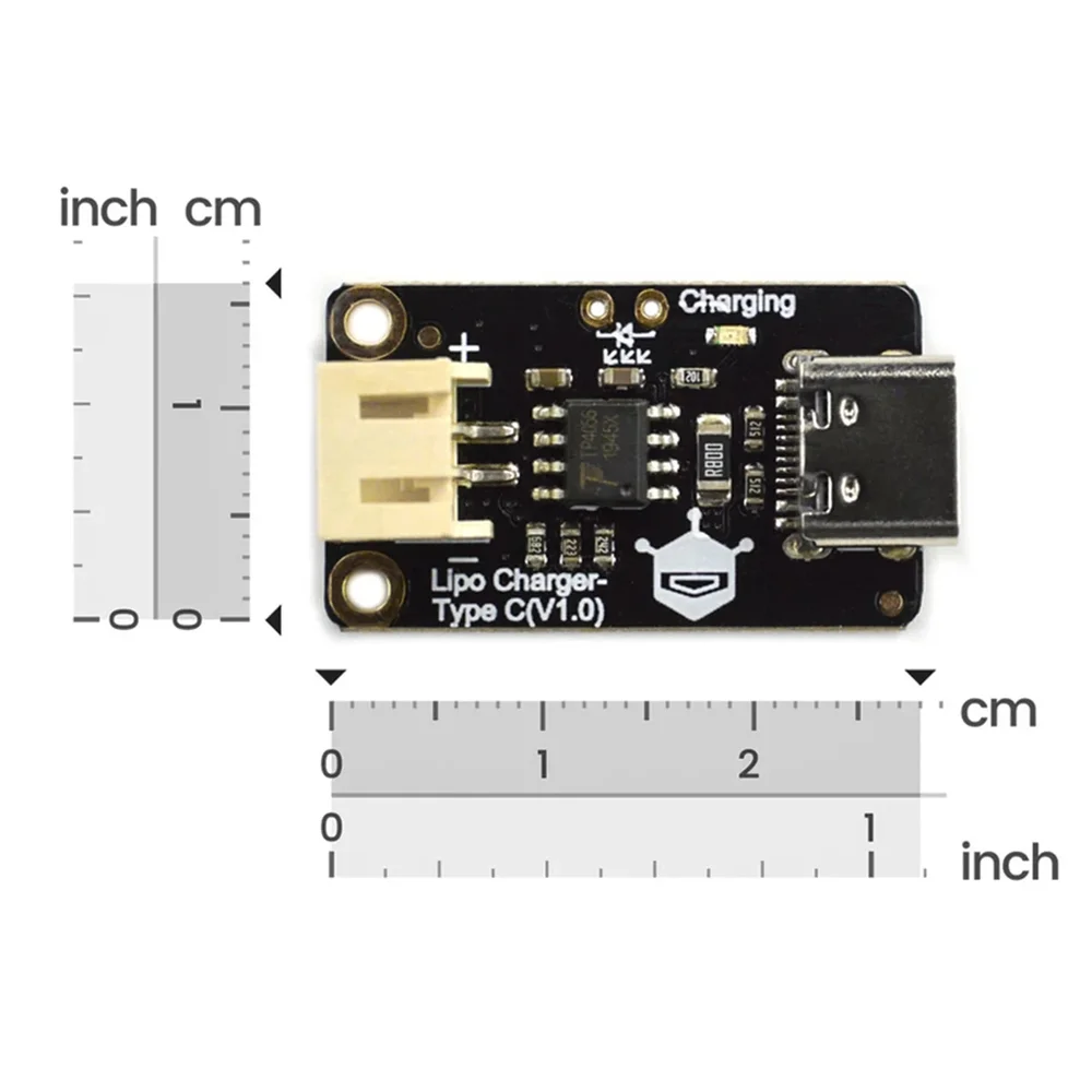 DFRobot LiPo Charger Type-C - 50/200/500mA Selectable Current, TP4056X IC - Image 3