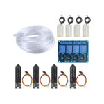 DIY 4-Channel Automatic Watering Kit - Capacitive Soil Sensor & 5V Relay Module