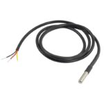 DS18B20 Waterproof Temperature Probe - 1m Cable, Stainless Steel Tube