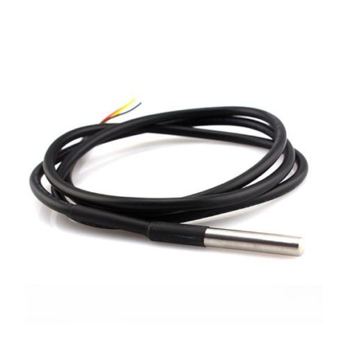 DS18B20 Waterproof Temperature Probe - 1m Cable, Stainless Steel - Image 3