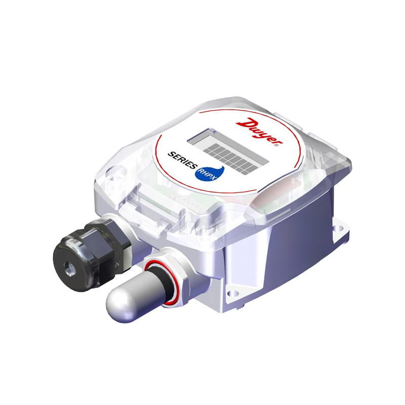 Dwyer Instruments RHPX-2SSA0-00 Humidity & Temperature Transmitter, Wall Mount, IP66, Filter Cover