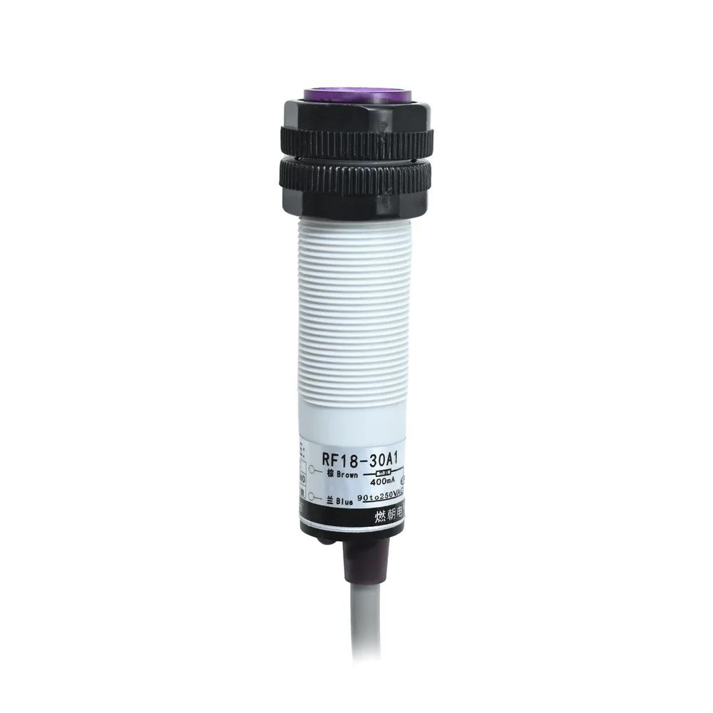 E3F-DS30Y1 / RF18-30A1 Photoelectric Sensor NO, AC 90–250V, 400mA, Detection Range 5–30 cm - Image 2