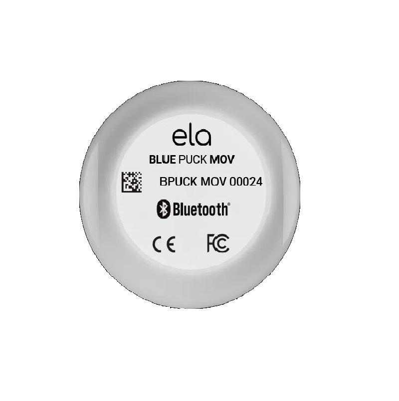 ELA Innovation Blue PUCK MOV Motion Sensor (IDF25244C) - Bluetooth LE, IP69K, 3-Axis Accelerometer - Image 2