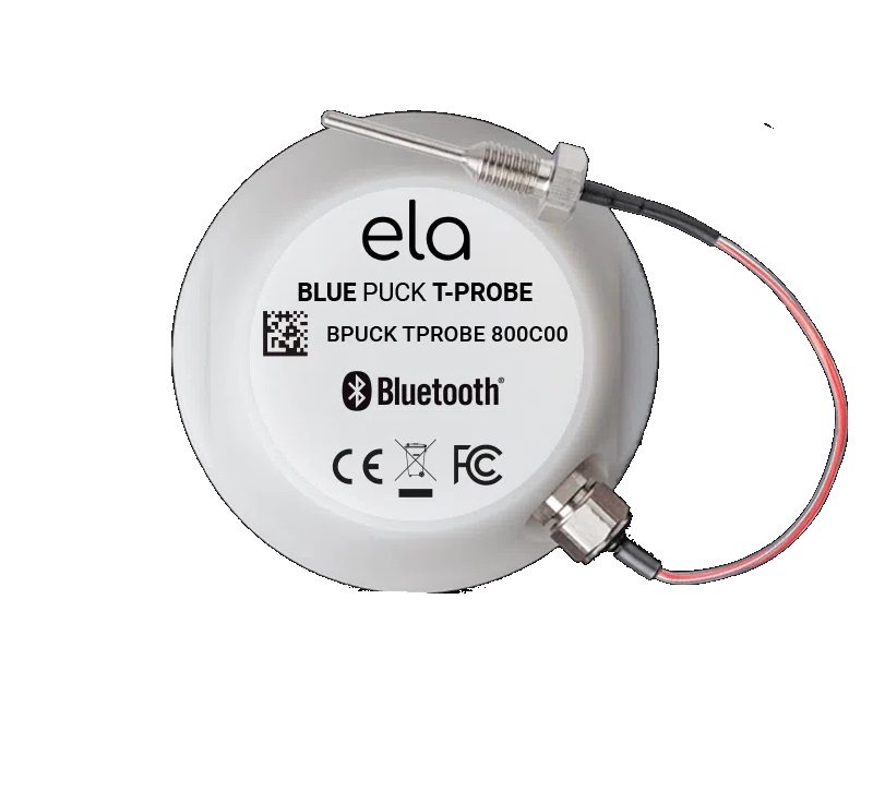 ELA Innovation Blue PUCK T-PROBE Temperature Sensor (IDF25250-01B) - BLE Wireless Probe - Image 2