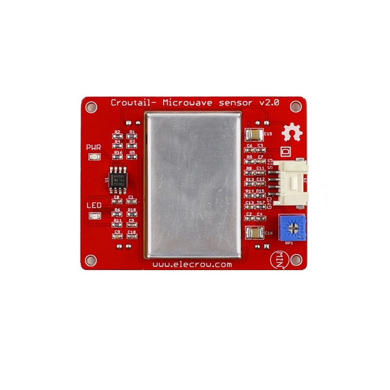 Elecrow Crowtail Microwave Sensor 2.0 - 3kHz Doppler Radar, 4m Range, 5V DC - Image 2