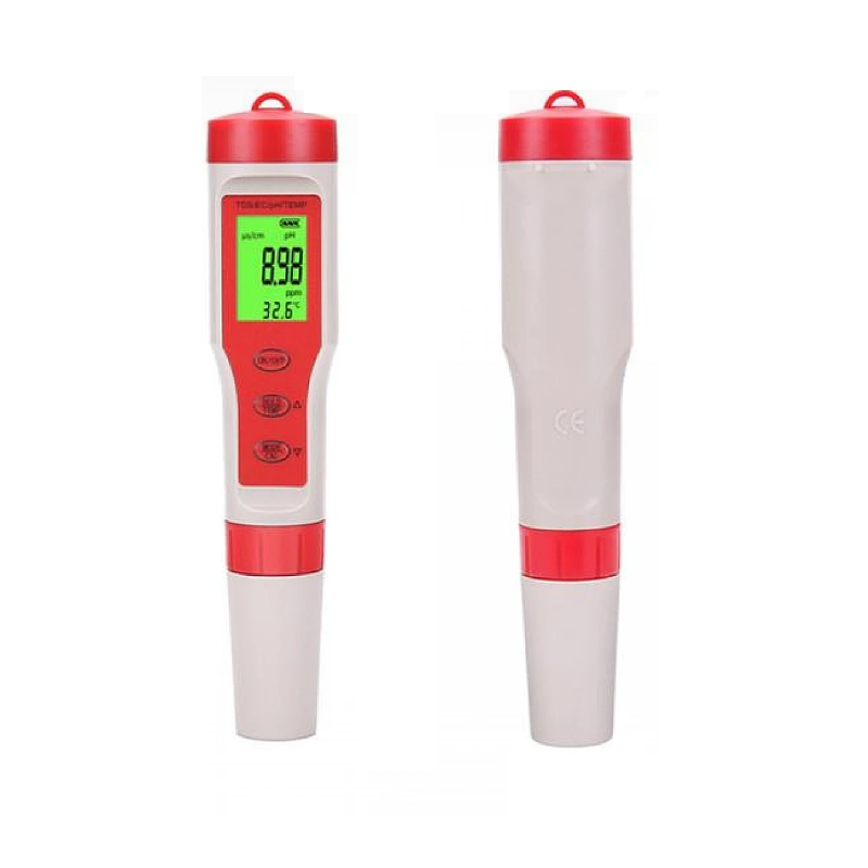 EZ9908 Green Backlight 4-in-1 Water Testing Kit - pH/TDS/EC/Temperature Meter - Image 2