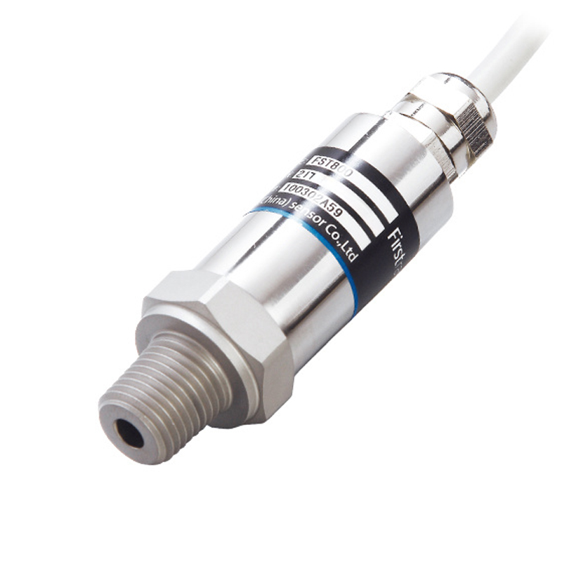 FirstRate FST800-217 Pressure & Temperature Sensor, 0-60 bar Gauge, 4-20mA & PT100 Output, G1/4 Port, 1.5m Cable IP65