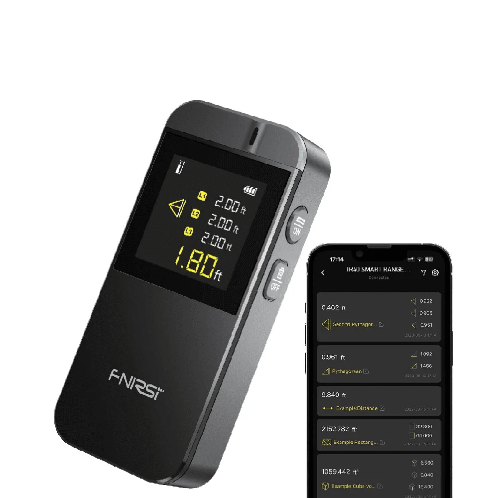 FNIRSI IR40 Smart Laser Rangefinder - Bluetooth App Sync, 0.05-40m Range, ±2mm Accuracy - Image 3