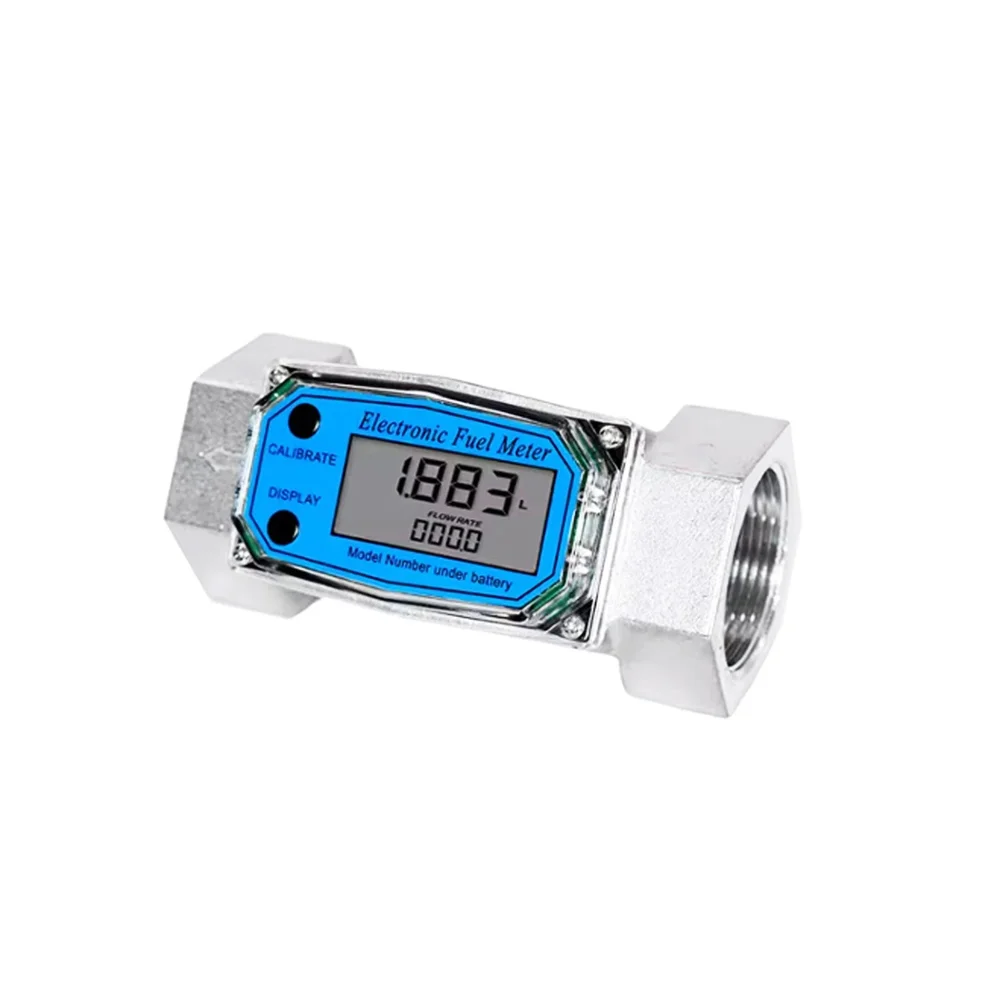 Generic 2-inch Electronic Turbine Flow Meter High Precision Portable Industrial Flow Sensor Aluminum