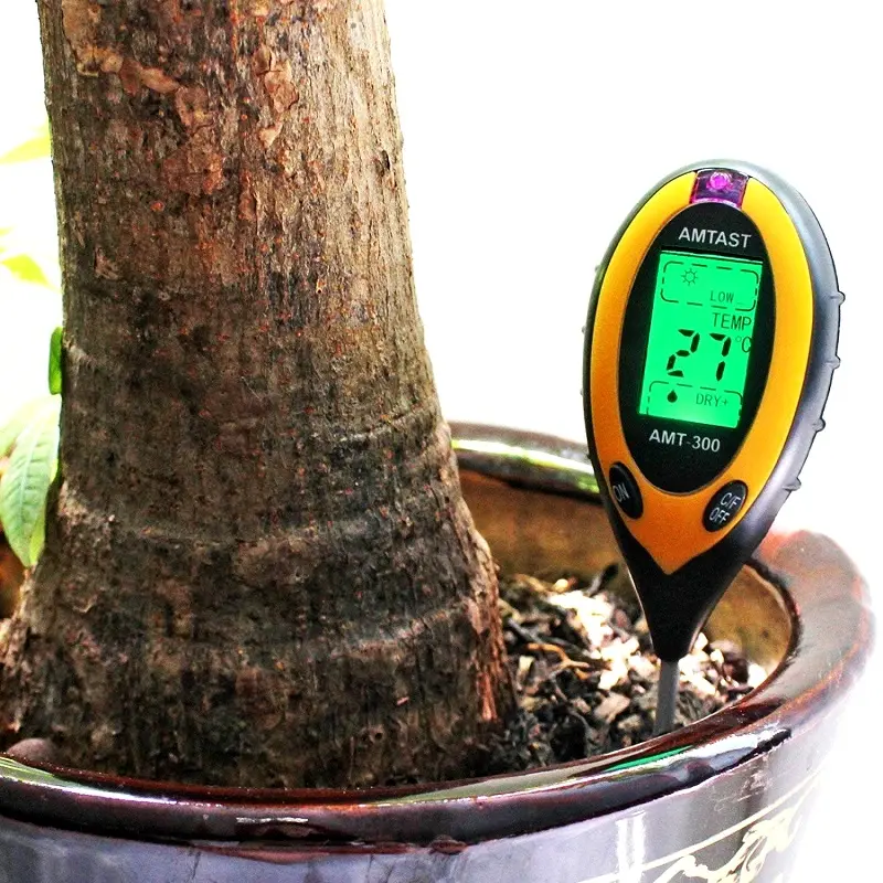 Generic 4-in-1 Soil Tester PH Moisture Meter Temperature Sunlight Analyzer - 200mm Probe - Image 2