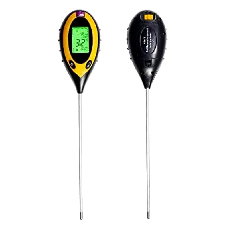 Generic 4-in-1 Soil Tester PH Moisture Meter Temperature Sunlight Analyzer - 200mm Probe - Image 4