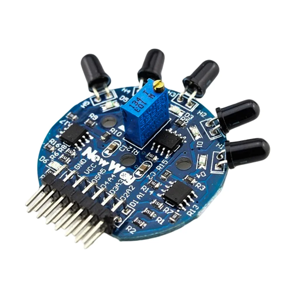 Generic 5-Channel Flame Sensor Module - Analog/Digital Output, 120° Detection