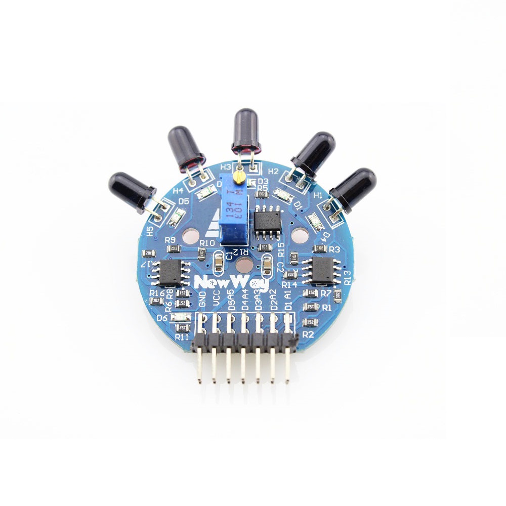 Generic 5-Channel Flame Sensor Module - Analog/Digital Output, 120° Detection - Image 2