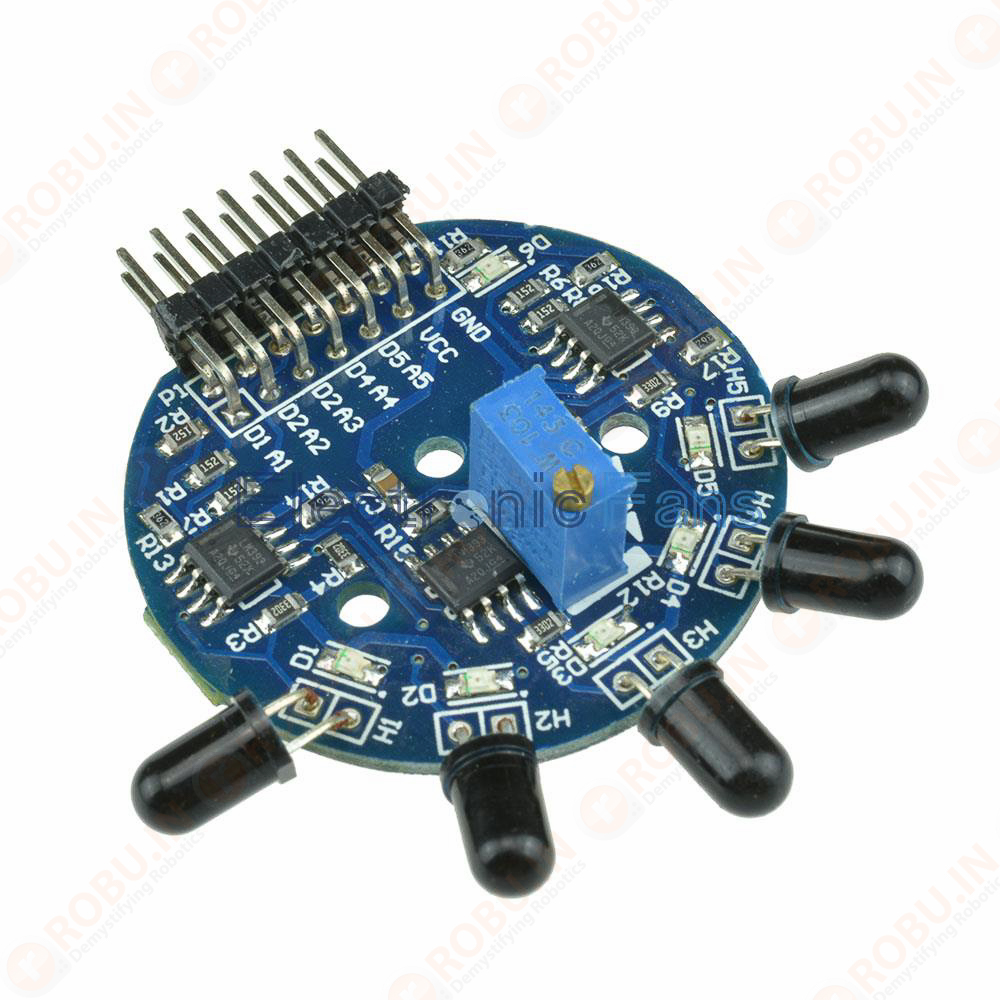 Generic 5-Channel Flame Sensor Module - Analog/Digital Output, 120° Detection - Image 4