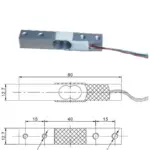 Generic 5kg Load Cell Kit with HX711AD Module, Shell & 4P DuPont Wire